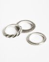 Sets Anillos Folk Set De Anillos Boho - Plateado Antique Silver
