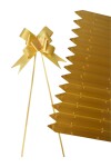 Pack x 200 - moño magico 2x39 cm DORADO