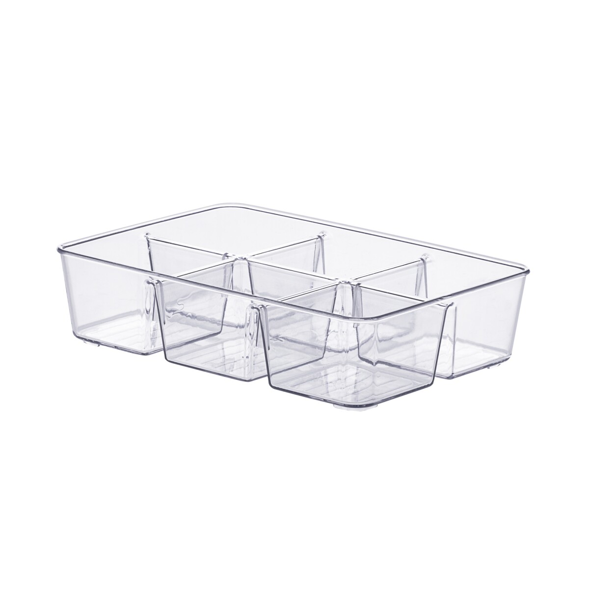 ORGANIZADOR DIAMOND C/ DIVISORIAS 25X18X6 CM CRISTAL 