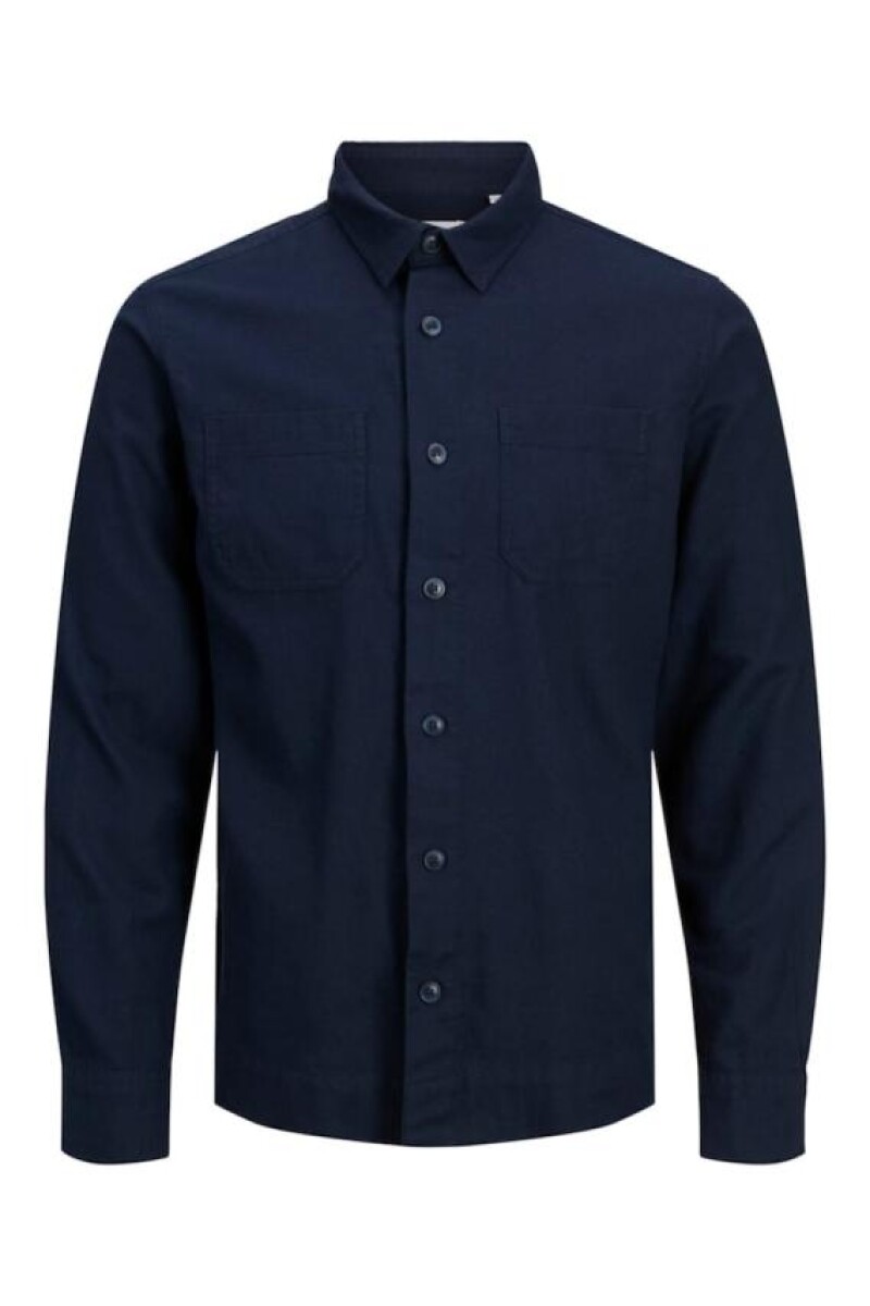 Camisa Logan Franela Doble Bolsillo - Navy Blazer 