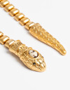 Collares Cortos Metal Collar Corto Metal Snake - Dorado Oro Amarillo
