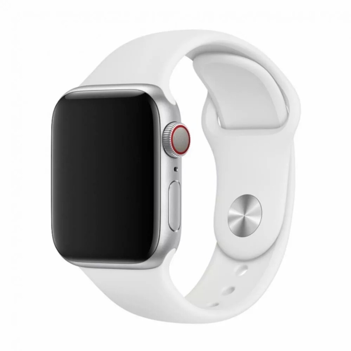 MALLA CORREA APPLE WATCH SILICONA SPORT 42MM/44MM/45MM/49MM DEVIA White