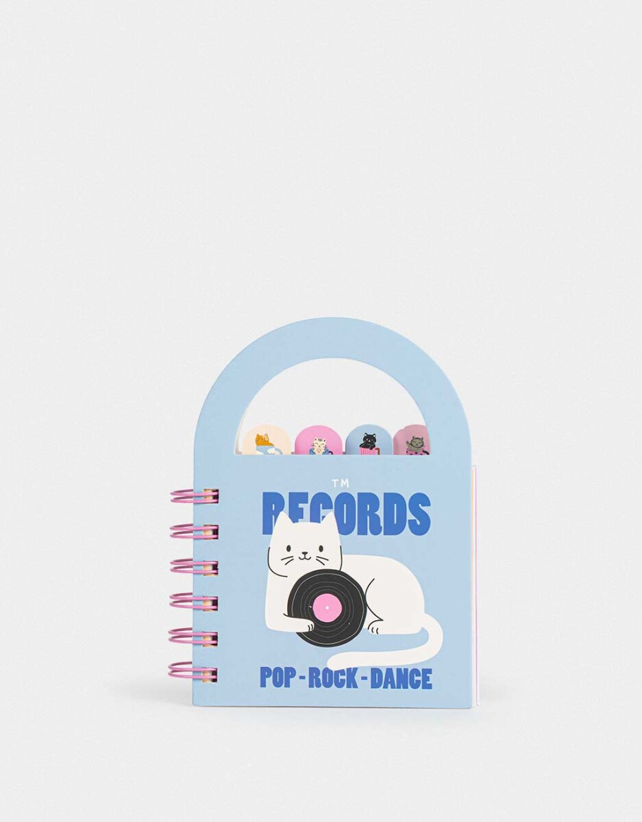 Mini Cuaderno Con Señaladores 