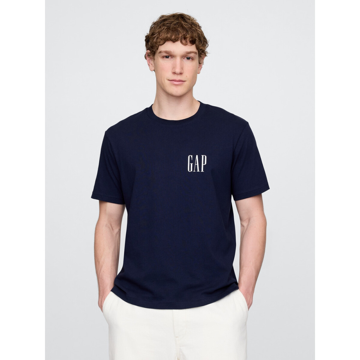 JPN 90S LOGO T - NAVY UNIFORM 