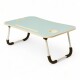 Mesa Laptop Cama Con Posa Vaso Celeste