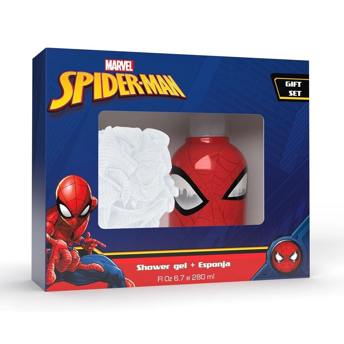 Set Infantil Disney Spiderman Gel de Ducha + Esponja 