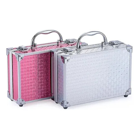 Valija de Maquillaje 56 Piezas Plateado
