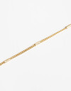 Pulseras Flexibles Metal Pulsera Flexible Bañada En Oro - Dorado