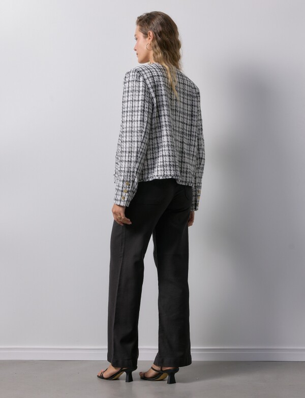 Chaqueta Boucle BLANCO/NEGRO