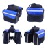Alforja De Bici Bicicleta Bolso Impermeable Para Cuadro Variante Color Azul