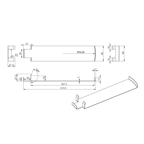 ACCESORIO BASE PARA ESCALON PARA MAIN SET GRIS