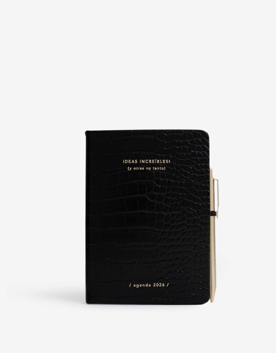 Agenda Croco 2026 - Negro 