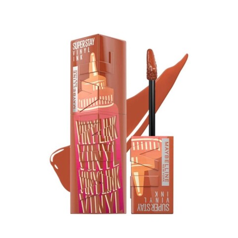Maybelline Vinyl Ink labial Tono 185 Caramel