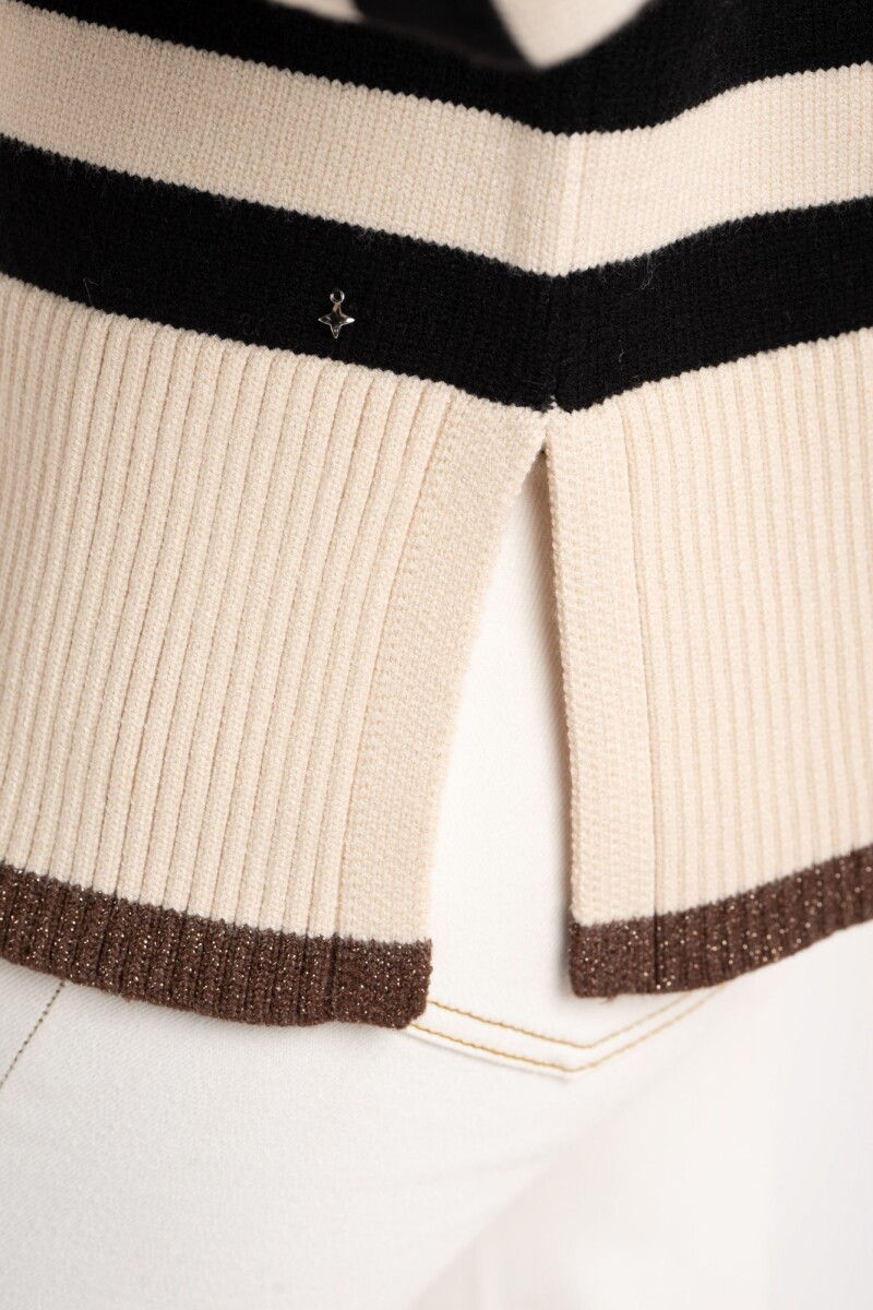 Sweater Rayado Negro