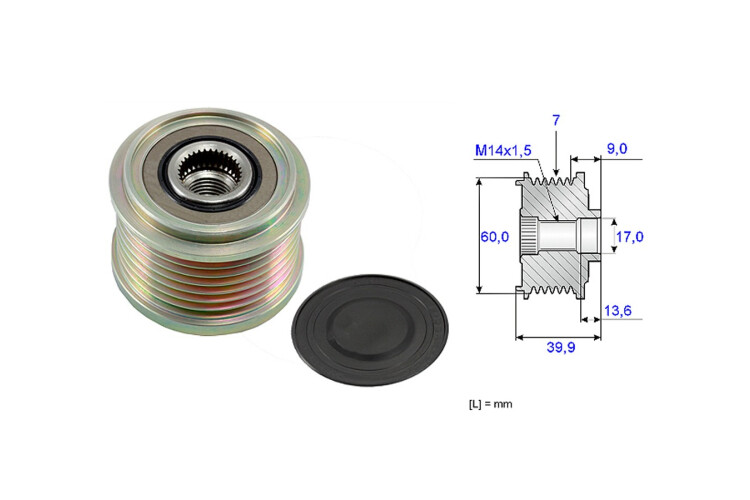 Polea Alternador Marcha Libre Hyundai H1 Carroceria Tq Starex Hyundai Camion Porter Kia Sorento Kia Camion Bongo K2500 Tdi Di Polea Alternador Marcha Libre Hyundai H1 Carroceria Tq Starex Hyundai Camion Porter Kia Sorento Kia Camion Bongo K2500 Tdi Di