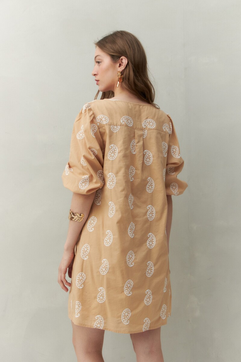 VESTIDO BULGARO Caramelo