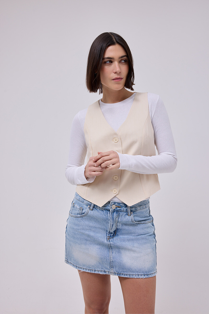Chaleco Roma - beige 