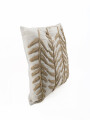 ALMOHADON BORDADO HOJAS PALMA VISON