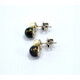 Caravanas Oro 18K Blanco, Perla Negra Y Perla Blanca De Cultivo Caravanas Oro 18K Blanco, Perla Negra Y Perla Blanca De Cultivo