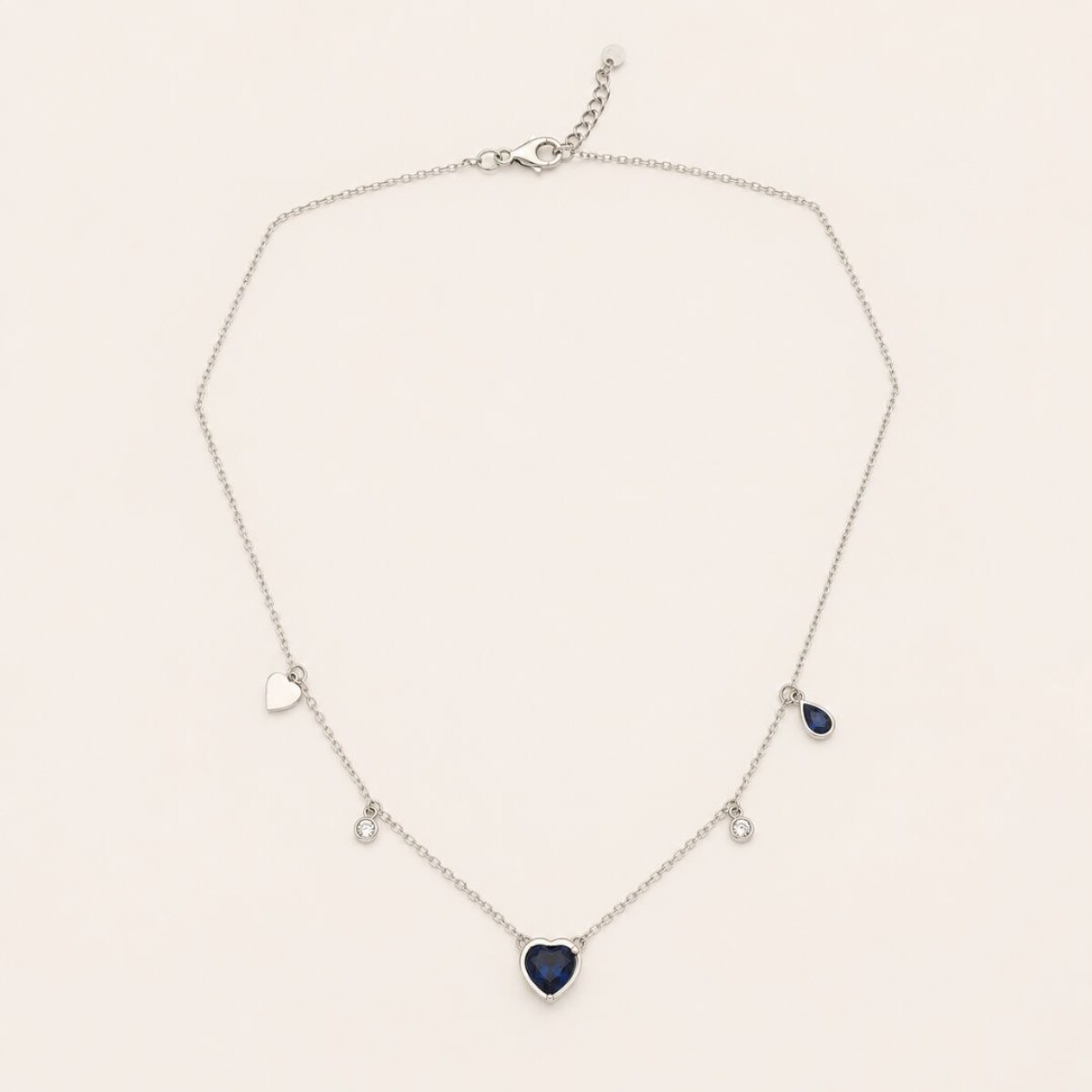 Collar Romantic Blue - Plata 925 