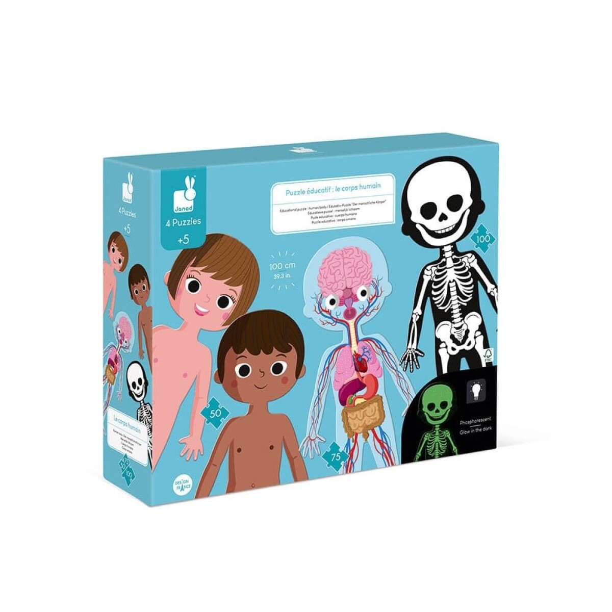 PUZLE GIGANTE EDUCATIVO CUERPO HUMANO JANOD X3 
