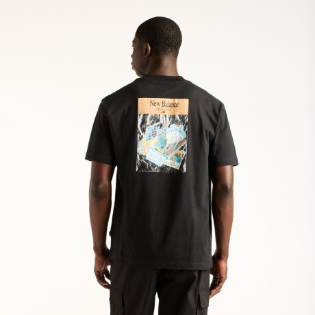 Remera New Balance de Hombre - Sticker Pack - MT62E2FFBK BLACK