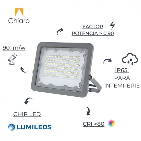 Foco Led Reflector 50w Slim Smd, Chip Led Lumileds Luz Fría
