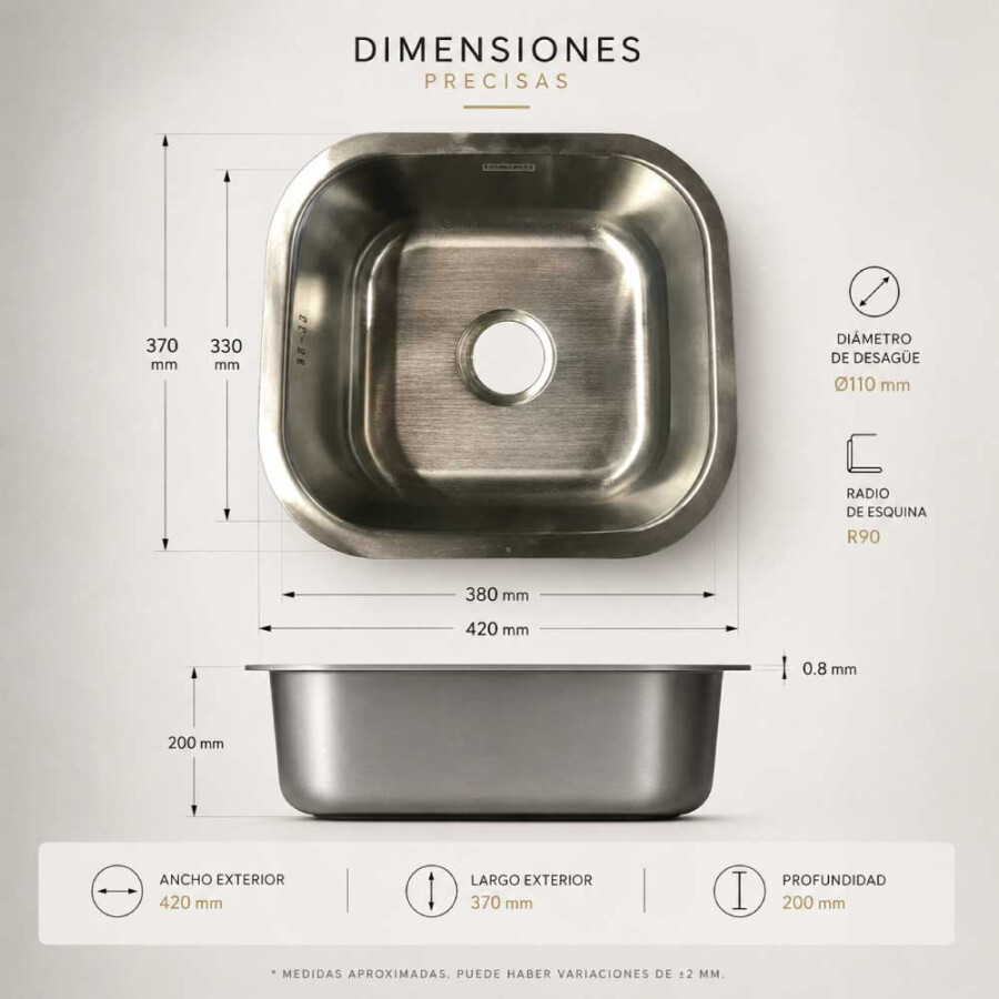 Pileta Simple 42 x 38 Pileta Simple 42 x 38