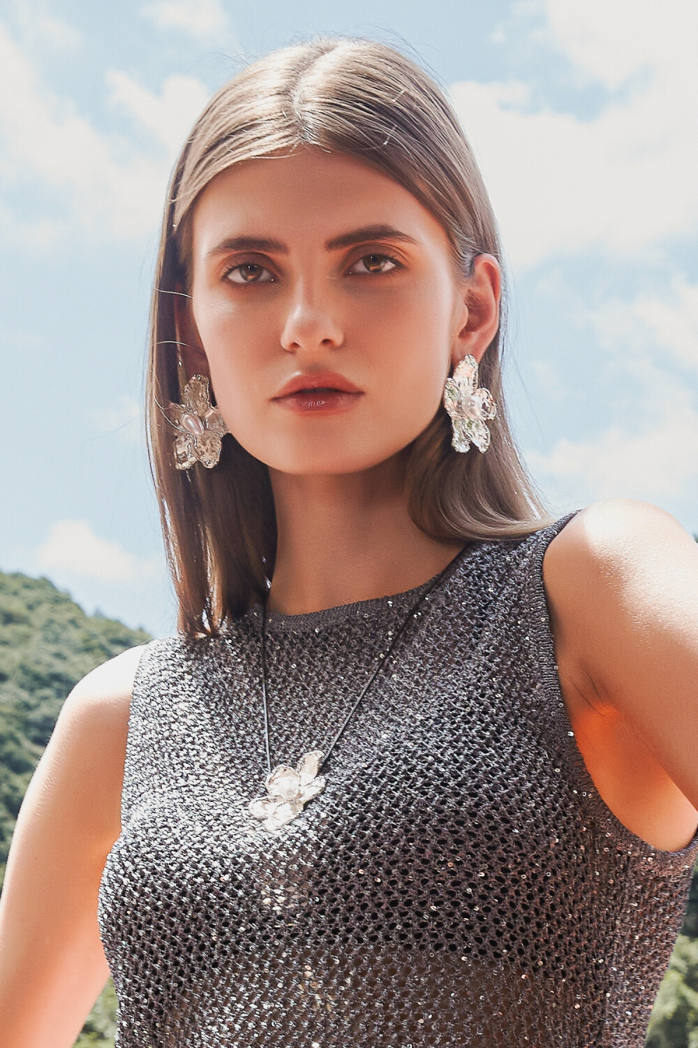 Collar Vole Plateado
