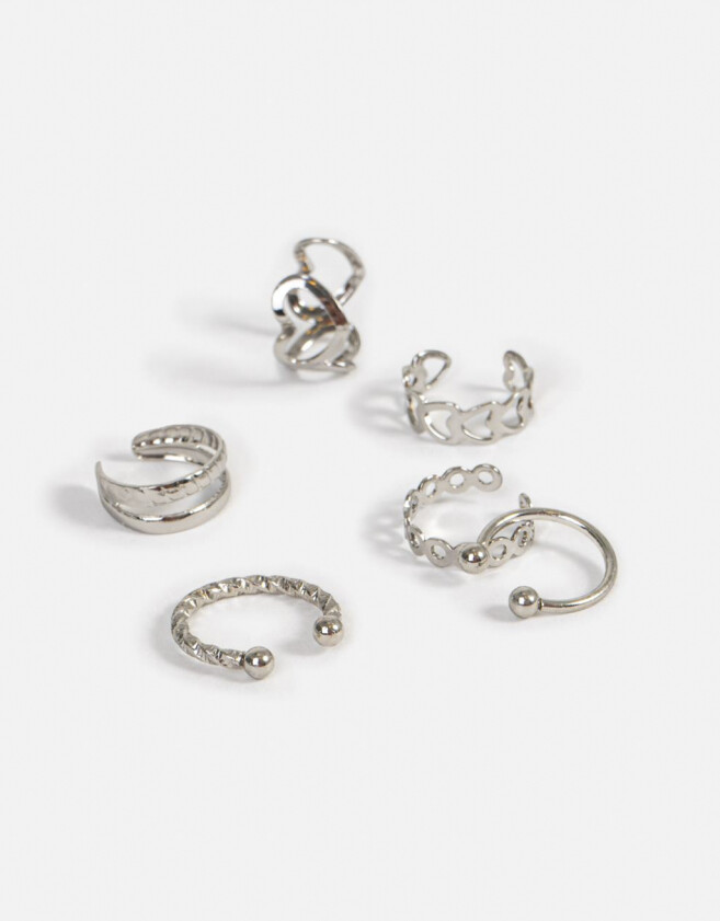 Bijou Cuff De metal Set De Cuffs - Plateado