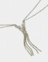 Collares Largos Con Mariposas Collar Largo Strass Mariposas - Plateado
