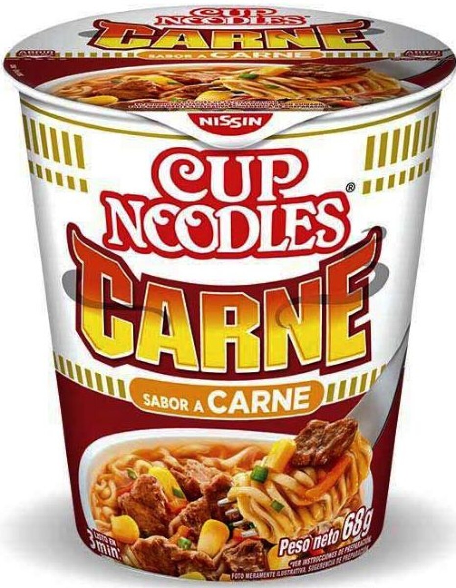SOPA NISSIN VASO CUP NOODLES 69G CARNE 
