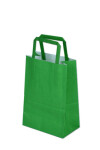 Bolsa lisa acuario 14x08x20 cm VERDE