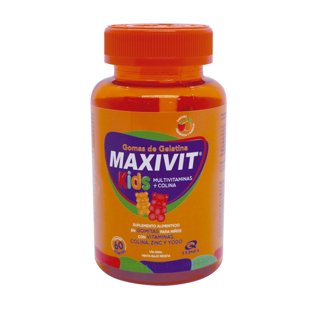 MAXIVIT KIDS FRASCO X 60 CAPS. única