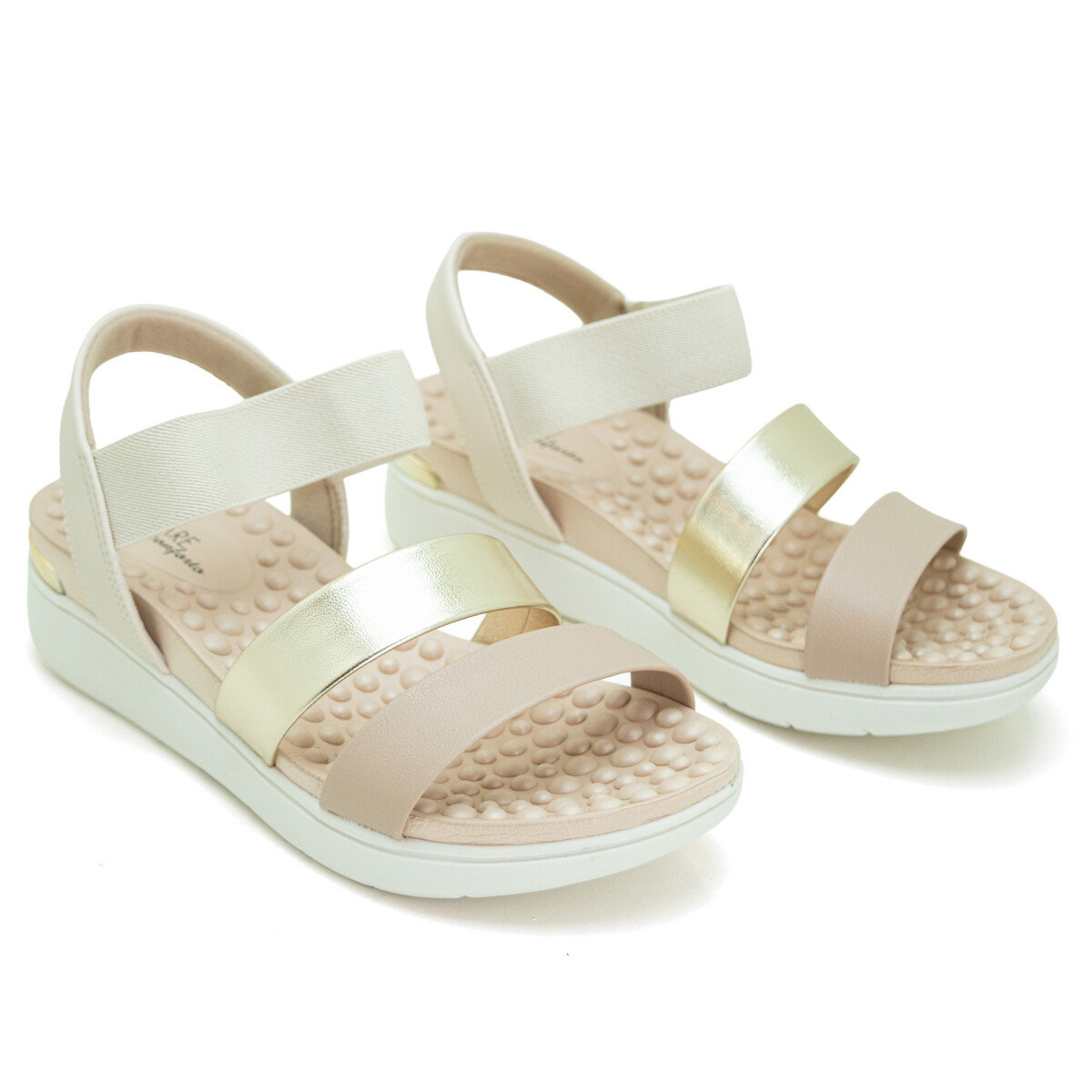 MODARE Sandalia Femenino - Dorado-beige 