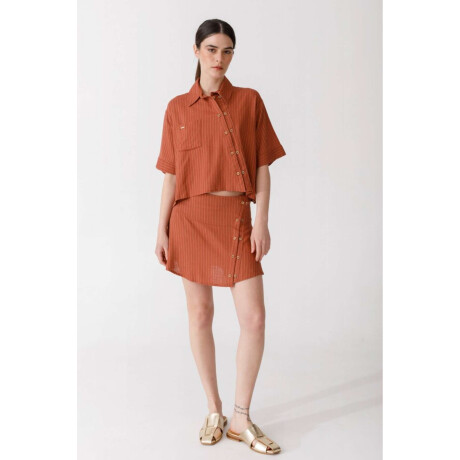 Pre Venta Falda Luz Rayas Terrac