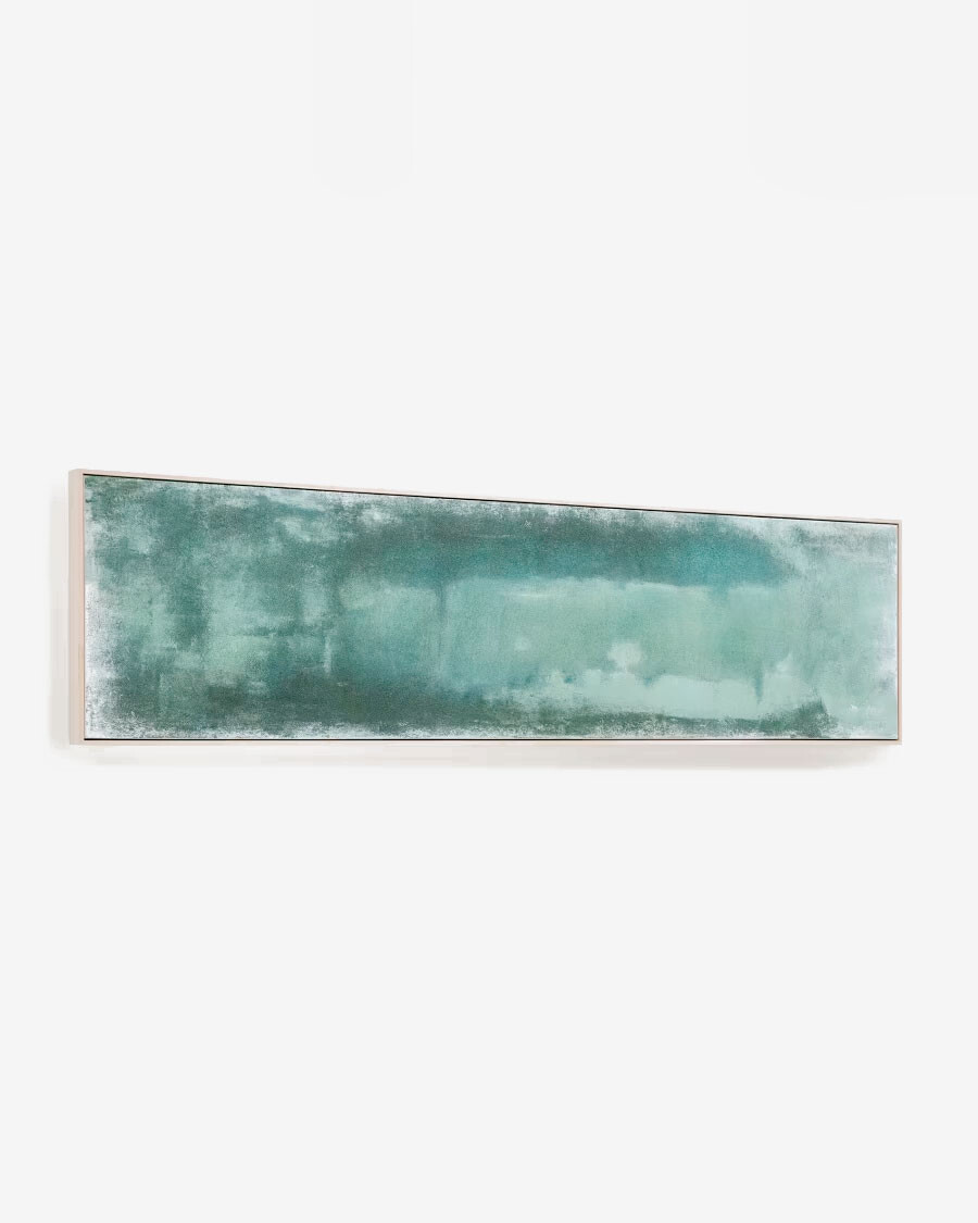 Cuadro abstracto Selnar verde 182 x 47 cm
