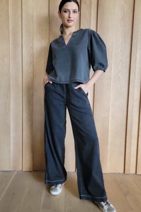 Pantalón Cactus Denim Negro