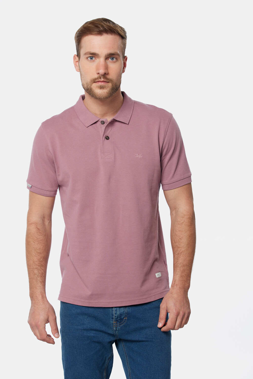 REMERA POLO PIQUE LISA Rosado