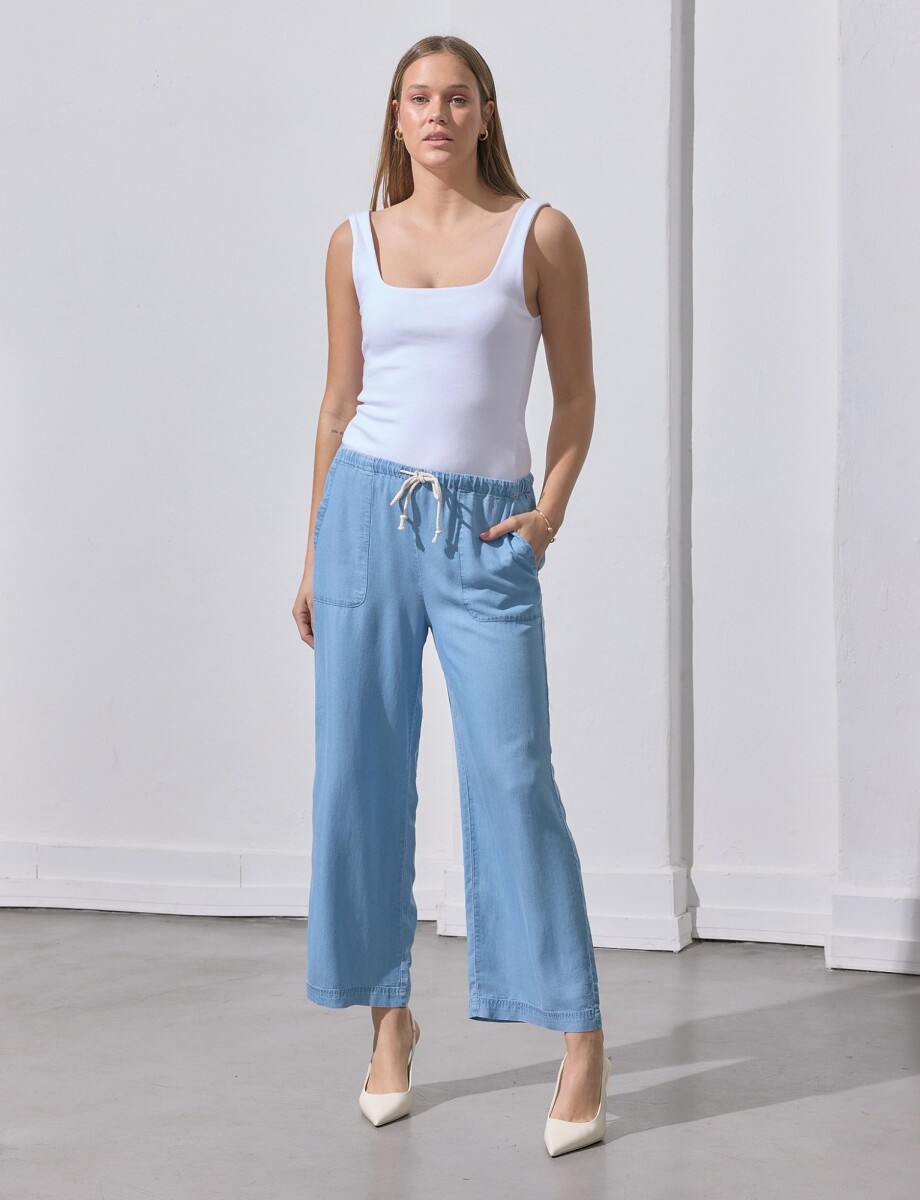 Pantaon Lyocell Wide Leg - Jean Claro 