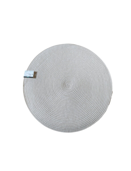 INDIVIDUAL TEJIDO CIRCULAR D38CM BEIGE INDIVIDUAL TEJIDO CIRCULAR D38CM BEIGE