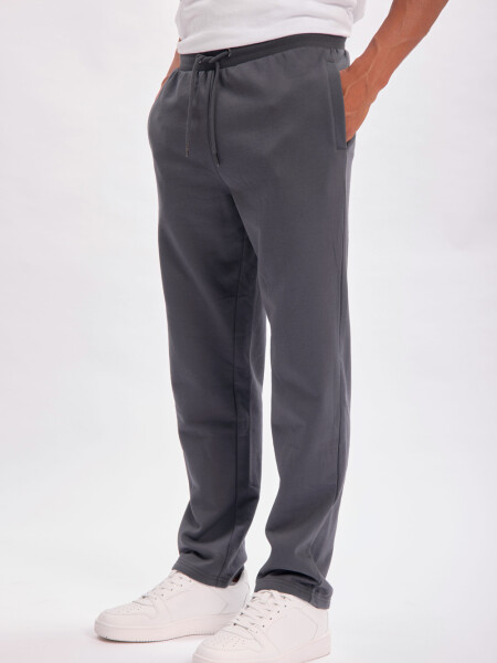 Pantalón deportivo recto Gris Oscuro