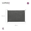 Puerta Flexible Lumax con Malla Retráctil de Seguridad Gris