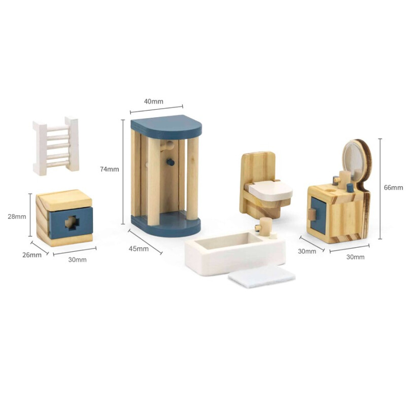 Set Baño Infantil Polar B Madera Set Baño Infantil Polar B Madera