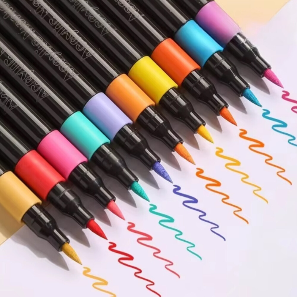 Marcadores En Balde Set De 24 Colores Estuche Redondo Marcadores En Balde Set De 24 Colores Estuche Redondo