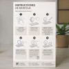 Porta Rollo de Papel y Soporte para Objetos con Ventosa en Acero de Carbono Future Negro