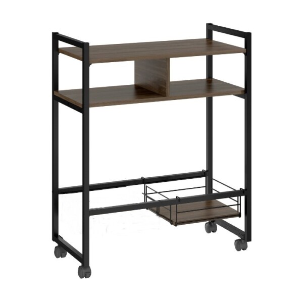 CARRO ORGANIZADOR CON RUEDAS - LEGNO/NEGRO CARRO ORGANIZADOR CON RUEDAS - LEGNO/NEGRO