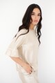 BLUSA LINO GLOW BEIGE