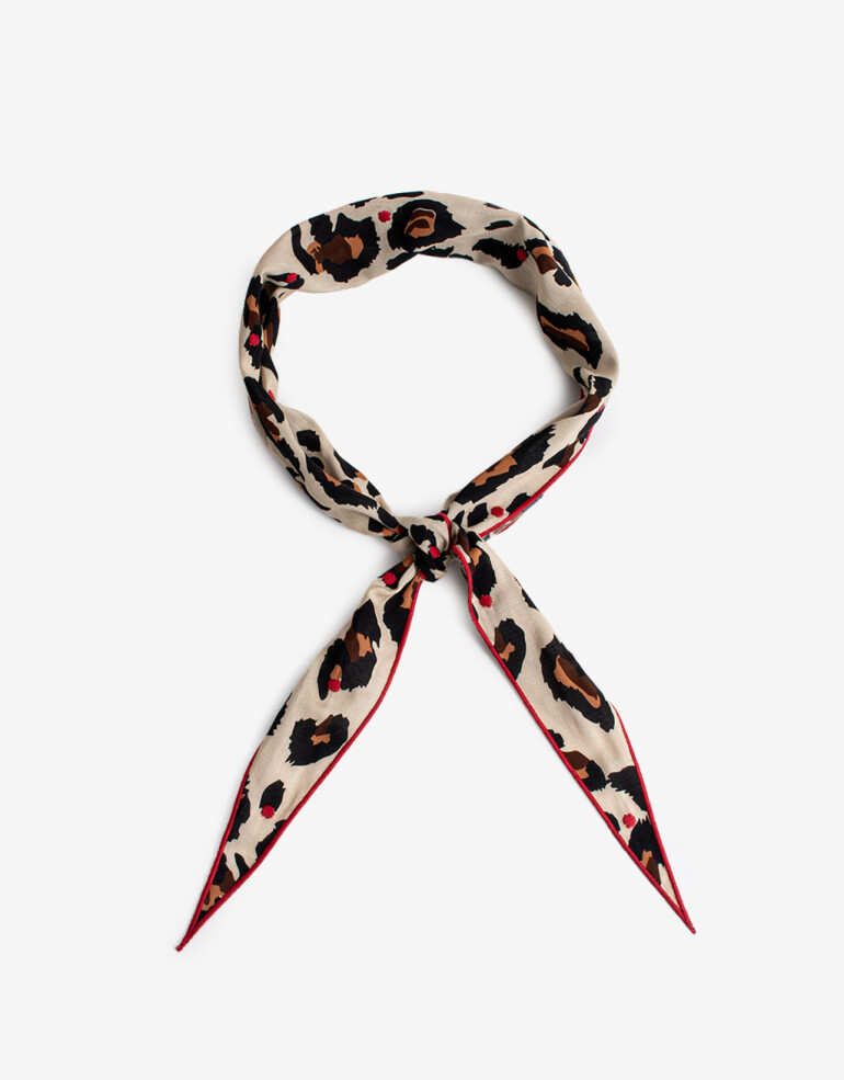 Pañuelos Raso Algodón Animal Print Pañuelo Algodón Animal Print - Estampado Animal Print