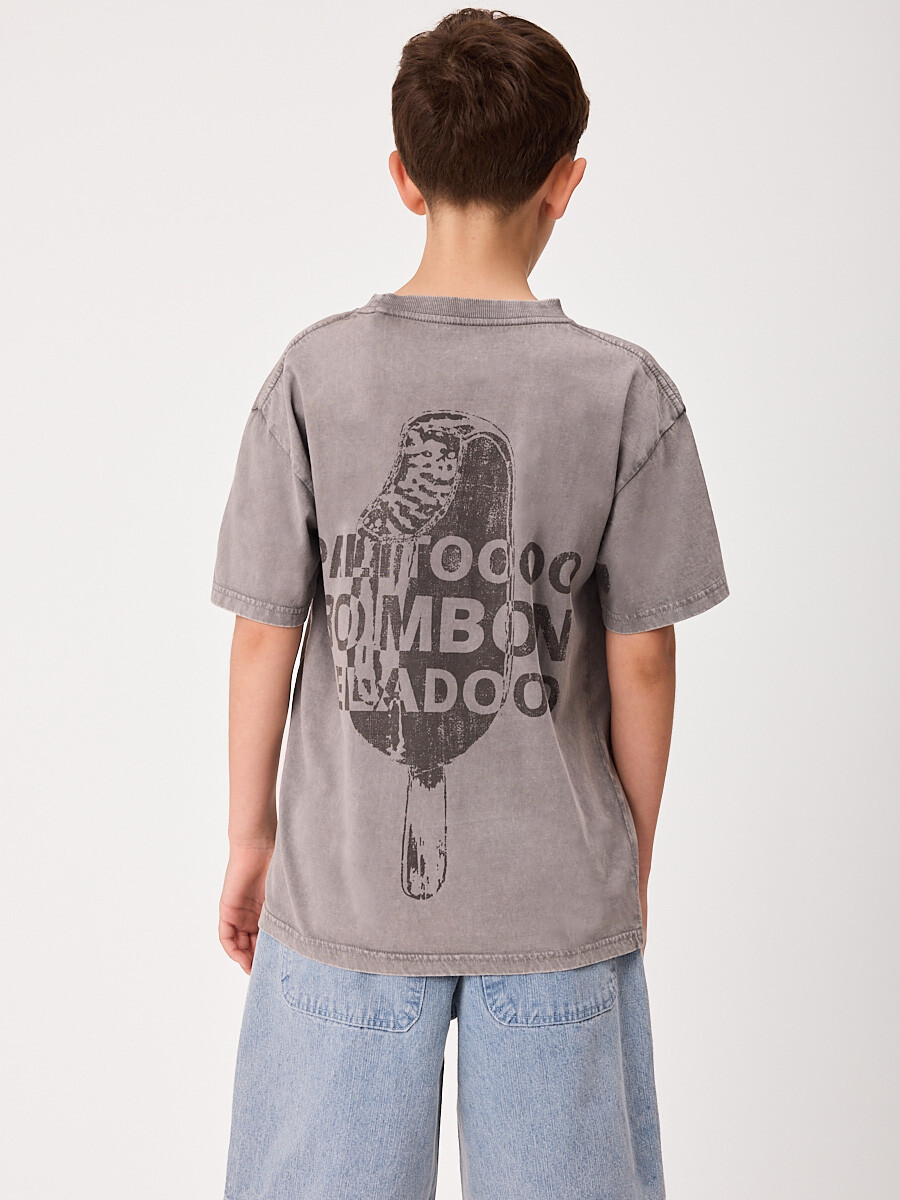 T-SHIRT M/C PALITO TEEN DIXIE Gris